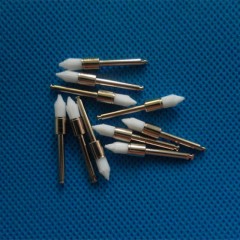 TM Global equipment Prophy brush Tampered, latch type, clear nylon 100 pcs.